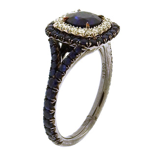 Omi Prive: Sapphire Solitaire Ring