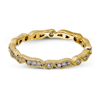 SimonG: White Gold Diamond Stack Ring