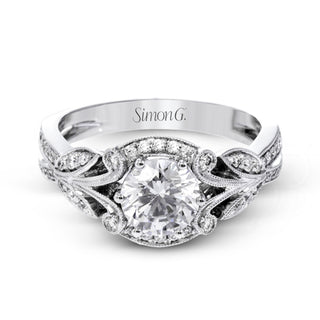 Simon G: Filigree Engagement Ring