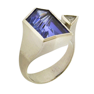 Tom Munsteiner: Tanzanite Diamond Ring