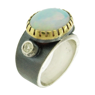 Rene Escobar: Opal Diamond Ring