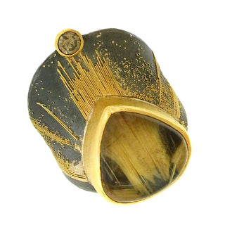 Peter Schmid: Elongated Diamond Cigar Band Ring