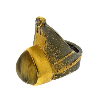 Peter Schmid: Elongated Diamond Cigar Band Ring