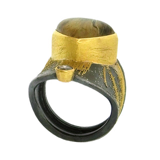 Peter Schmid: Elongated Diamond Cigar Band Ring