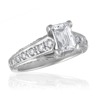 French Style 'Tycoon-Cut' Diamond Engagement Ring