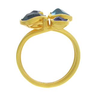 Margoni Studio: Blue Gemstone Cluster Ring