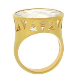 Atelier Munsteiner: 'Magic Face' Tourmalinated Quartz Ring