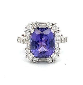 Tanzanite Solitaire Cocktail Ring