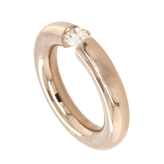 Niessing:  18K Gold Diamond Tension-Set Ring