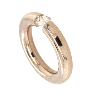 Niessing:  18K Gold Diamond Tension-Set Ring