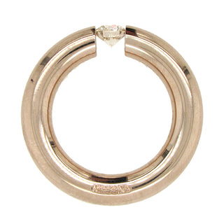 Niessing:  18K Gold Diamond Tension-Set Ring