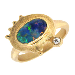 Audrius Krulis: Boulder Opal Ring