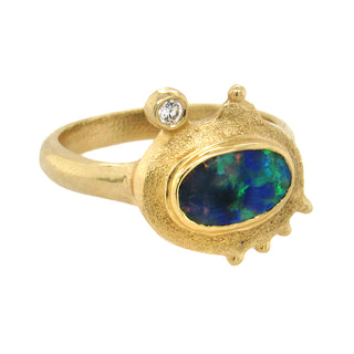 Audrius Krulis: Boulder Opal Ring