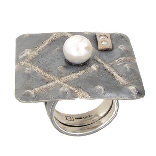 Marco Borghesi: Textured Pearl Cocktail Ring