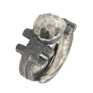 Marco Borghesi: Cuttlebone Cast Sterling 'Solitaire' Ring