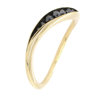 TMK: Wave Black Diamond Ring