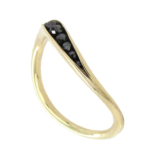 TMK: Wave Black Diamond Ring