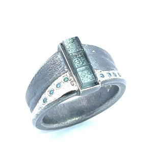 Atelier Zobel: Aquamarine Men's Band