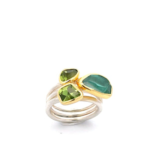 Margoni Studio: Tourmaline Cluster Ring