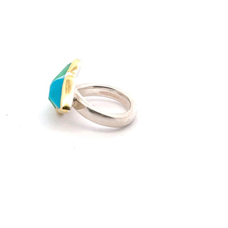 Margoni Studio: Turquoise & Chrysoprase Ring