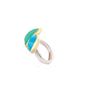 Margoni Studio: Turquoise & Chrysoprase Ring