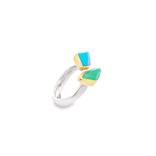 Margoni Studio: Turquoise & Chrysoprase Ring
