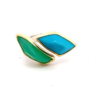 Margoni Studio: Turquoise & Chrysoprase Ring