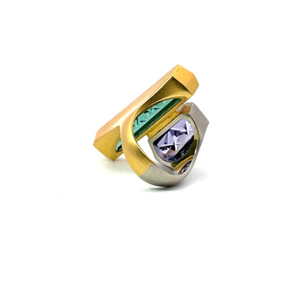 Tom Munsteiner: Tourmaline and Tanzanite Ring