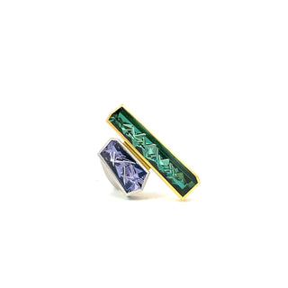 Tom Munsteiner: Tourmaline and Tanzanite Ring