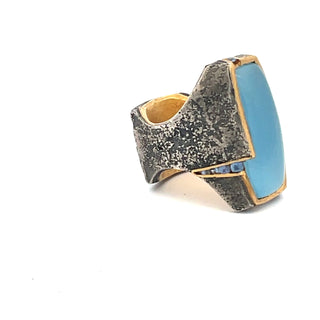 Michael Jensen: Natural Aquamarine Ring