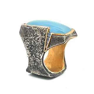 Michael Jensen: Natural Aquamarine Ring