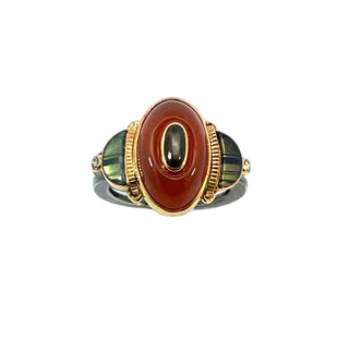 Michael Boyd: Opal Black Sapphire Ring