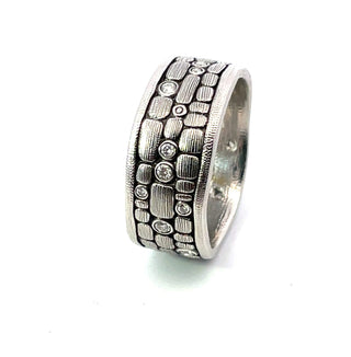 Alex Sepkus: Platinum 'Old Bridge' Diamond Band