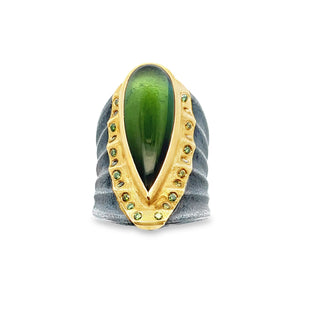 Peter Schmid: Pear-Shape Tourmaline Ring