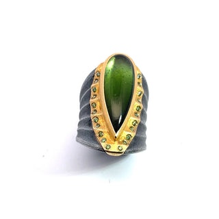 Peter Schmid: Pear-Shape Tourmaline Ring