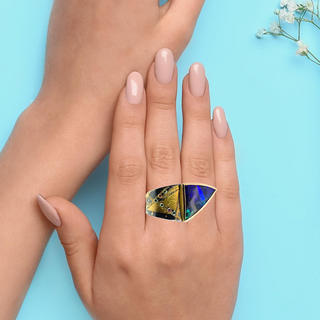 Peter Schmid: Boulder Opal Diagonal Ring