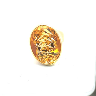 Philipp Munsteiner: Citrine 'Dragon Egg' Ring