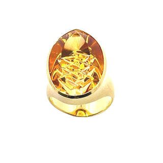 Philipp Munsteiner: Citrine 'Dragon Egg' Ring