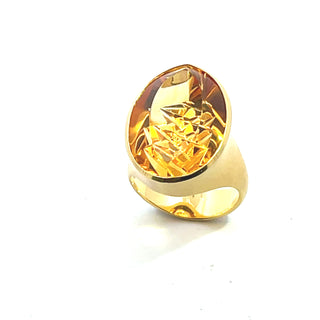 Philipp Munsteiner: Citrine 'Dragon Egg' Ring