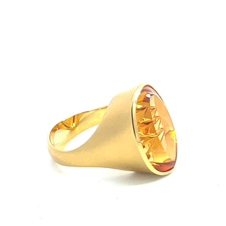 Philipp Munsteiner: Citrine 'Dragon Egg' Ring