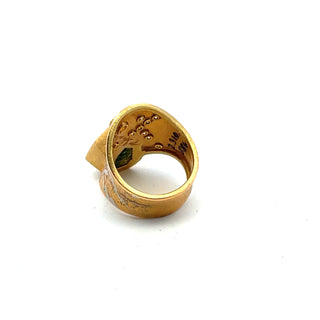 Peter Schmid: Green Tourmaline Cigar Band Ring