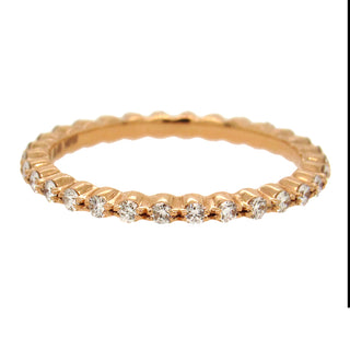 SimonG: Diamond Rose Gold Eternity Band