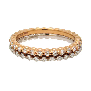 SimonG: Diamond Rose Gold Eternity Band