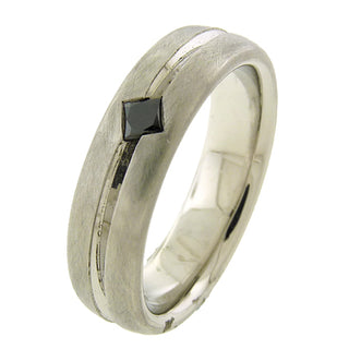 Whitney Boin: Men's Black Diamond Platinum Ring