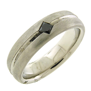 Whitney Boin: Men's Black Diamond Platinum Ring