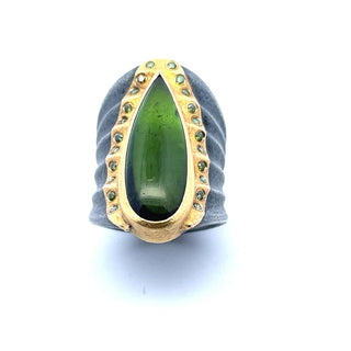 Peter Schmid: Pear-Shape Tourmaline Ring