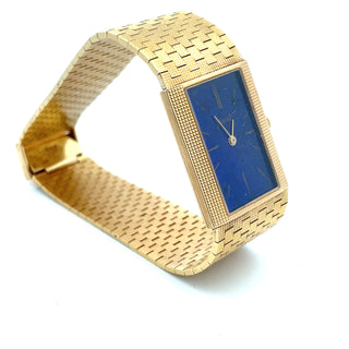 Piaget 18K Lapis Men's Bracelet Watch, 1970's