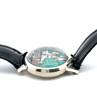 14K White Gold Buloba Accutron 210 Spaceview, 1960