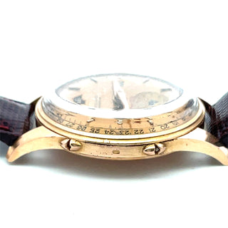 18K Pink Record Datofix Triple Date Calendar, Circa 1950