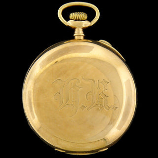 JE Caldwell 14K Split Chronograph Pocket Watch